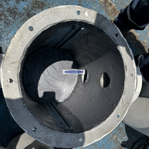 Filtro de agua salada aplicado una capa de cerámica pasta