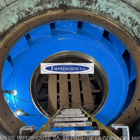 Carcasa recubierta con epoxico cerámico