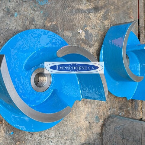 Recubrimiento cerámico en impulsores nuevos