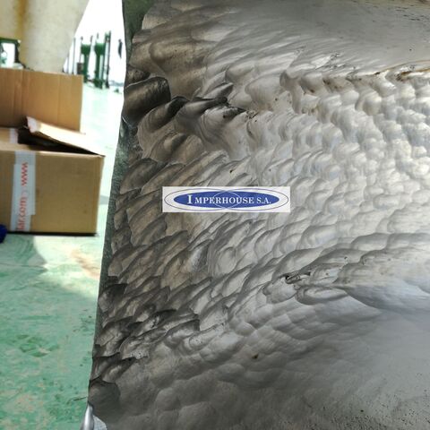 Desgaste en pared interna de impulsor de draga