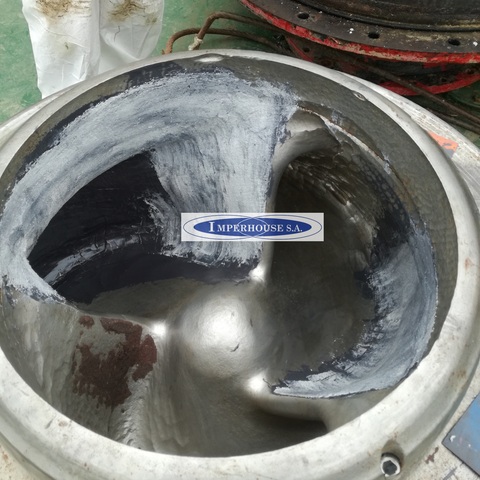 Recuperacion de impulsor con epoxico ceramico granulado