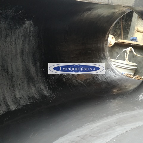 Recuperacion de desgastes en el interior de  caracol de bomba de draga